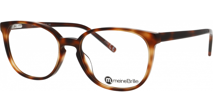 meineBrille 04-20170-01, Havanna Schräg links