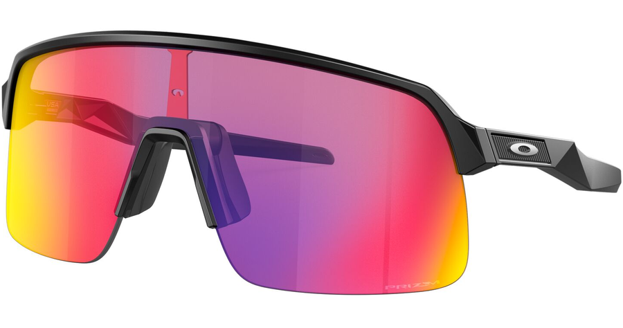 Oakley Sutro Lite OO946301 - Shieldsonnenbrille Herren - Fassung: Schwarz, Kunststoff, Irregulär - Glasfarbe: Prizm Road, verspiegelt