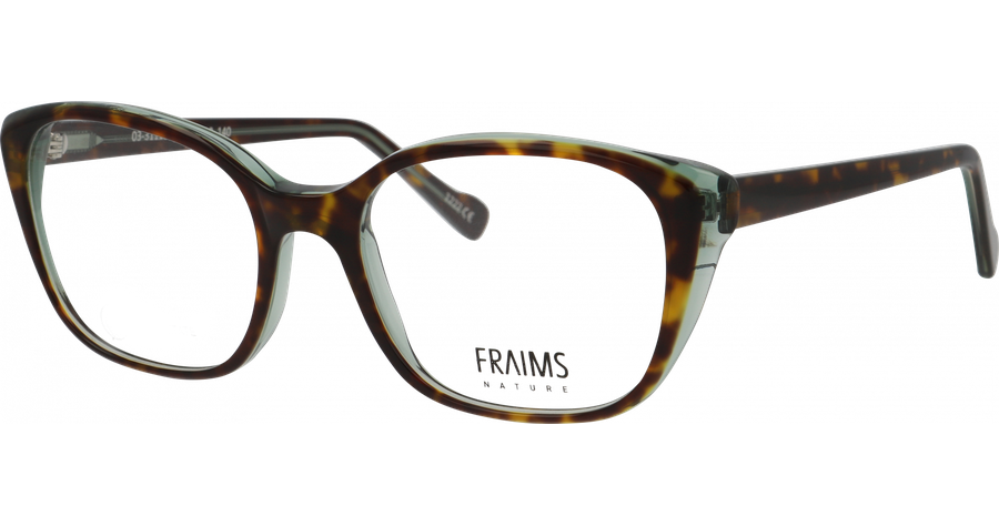 FRAIMS Brille Damen FRAIMS NATURE 03-31110-02 Hazel Havanna / Salbei transparent glänzend Ansicht 1