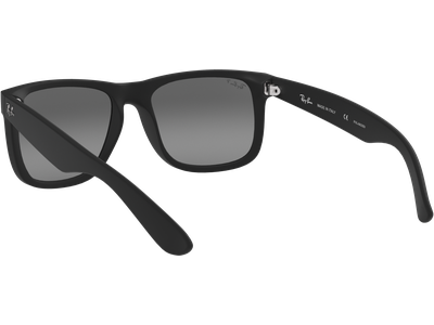 Ray-Ban RB4165 Justin Classic Matt Schwarz/Hellgrau 622/T3 - Ansicht 5