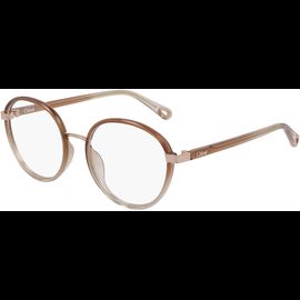 Chloé Brille CH0033O Orange/Braun/Rosé Rund