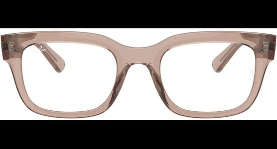 Ray-Ban Chad RX7217 8317, Glänzendes Hellbraun transparent - Ansicht 3