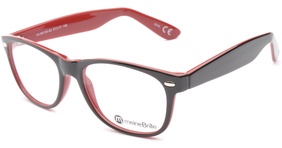 meineBrille 04-69150-02, Schwarz/Rot links