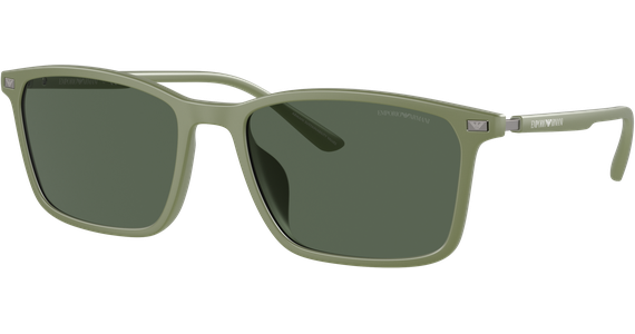 Emporio Armani EA4223U 542471 - Sonnenbrille Herren - Fassung: Grün, Kunststoff, Rechteck - Glasfarbe: Grün - Ansicht 2