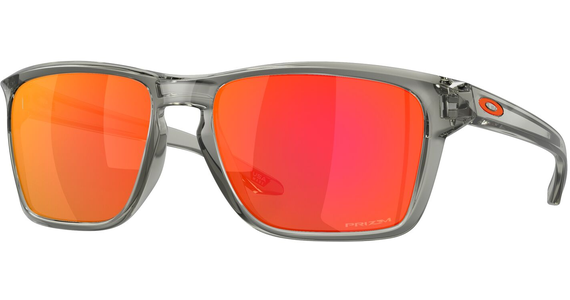 Oakley Sylas OO9448 944832 57 - Sonnenbrille Herren - Fassung: Grau, Kunststoff, Rechteck - Glasfarbe: Rot, verspiegelt - Ansicht 2