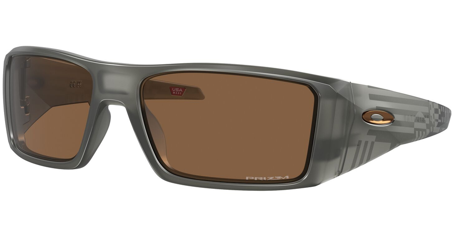 Oakley Heliostat OO9231 923116 - Sonnenbrille Herren - Fassung: Transparent, Kunststoff, Rechteck - Glasfarbe: Prizm Bronze