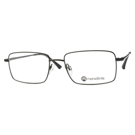 meineBrille 04-12030-02, Schwarz Schräg rechteckige Brille