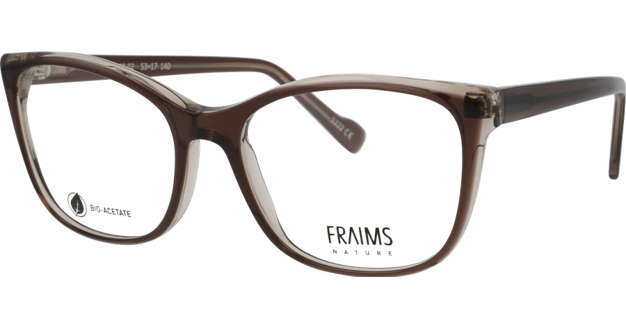 FRAIMS NATURE 03-31100-02 Ivy, Graubraun glänzend Cateye Brille