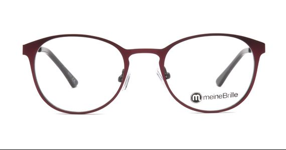 meineBrille 04-79000-01, Rot/Schwarz Matt front - Ansicht 3