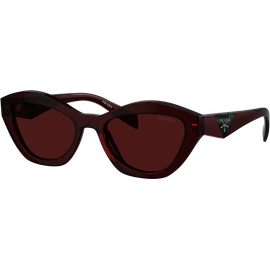 Prada 0PR A02S 18O80B Sonnenbrille Red Transparent Damen