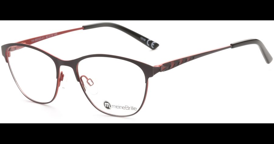 meineBrille 04-96020-01, Brombeere/Orange Matt links
