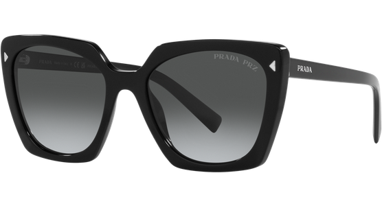 Prada PR 23ZS 1AB5W1 Sonnebrille Schwarz - Ansicht 2