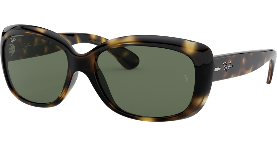 Ray-Ban Sonnenbrille RB4101 Jackie Ohh Glänzend Hellhavanna / Grün 710 58 Damen