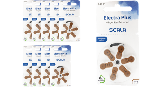 Scala Hörgerätebatterien Electra plus 312 (60 Stk.) - Ansicht 2