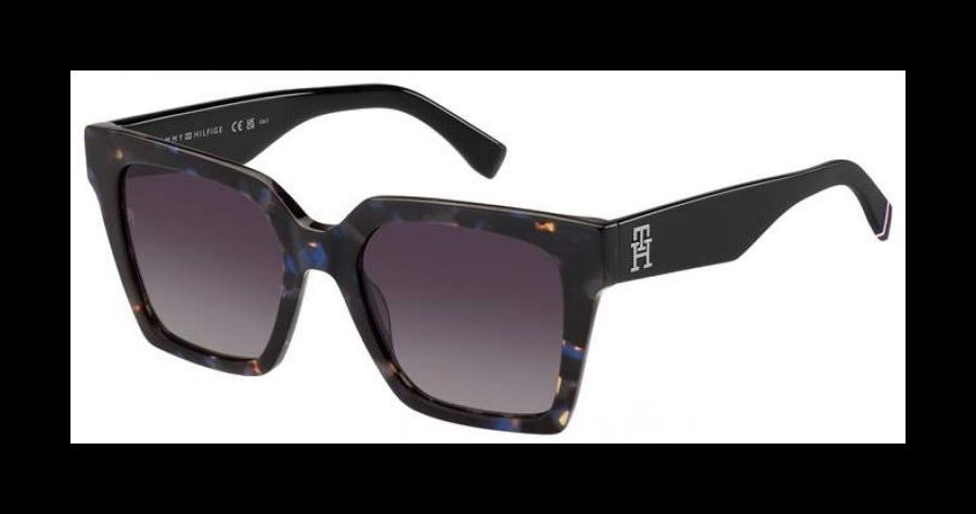 Tommy Hilfiger Sonnenbrille Damen Tommy Hilfiger TH 2100/S 53 Blau Havanna Ansicht 1