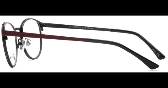 meineBrille 04-79000-01, Rot/Schwarz Matt seite - Ansicht 5