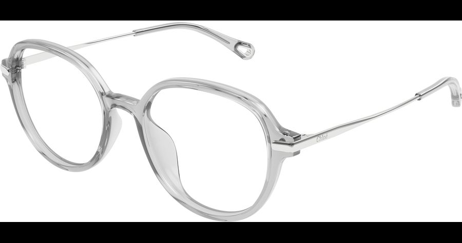 Chloé Damenbrille CH0217OA Grau Silber Metall Kunststoff Rund