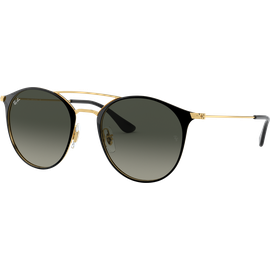 Ray-Ban RB3546 Glänzend Schwarz / Verlauf Grau 187/71 52 Sonnenbrille
