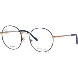 Titanflex Brille 826032 52 20 Damen Gold Metall
