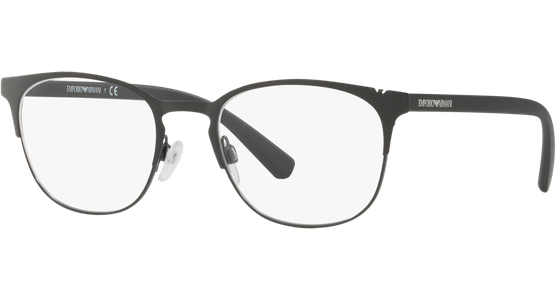 Emporio Armani EA1059 3001 - Brille Herren - Fassung: Schwarz, Metall, Eckig - Glasfarbe: Grau - Ansicht 2
