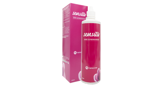  meineLinse sensitiv hard Aufbewahrung Einzelflasche Ansicht 1