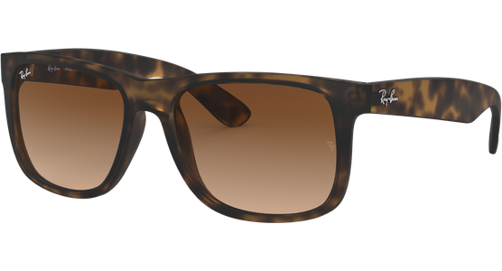 Ray-Ban RB4165 Justin Classic 710/13 Matt Havana/Dunkelbraun - Sonnenbrille Unisex Kunststoff, Eckig - Glasfarbe: Braun - Ansicht 2