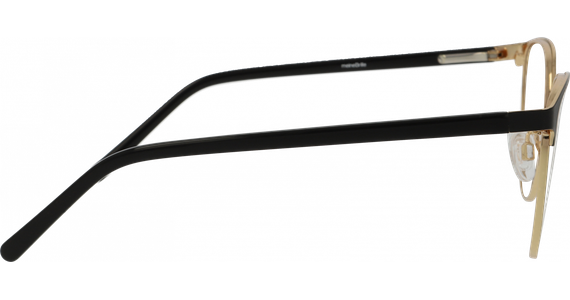 meineBrille 04-30010-01 Schwarz matt/Gold glänzend - Ansicht 4