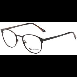 meineBrille 04-79000-02, Schwarz/Nougat Matt links