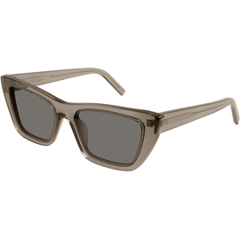 Saint Laurent SL 276 MICA - 045 Braun/Hellgrau - Größe M Damen-Sonnenbrille