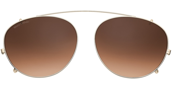Marc O'Polo 503084C4 51 - Sonnenclip Unisex - Fassung: Gold - Glasfarbe: Braunes Verlaufsglas - Ansicht 3