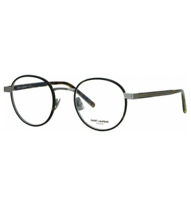 Saint Laurent Brille SL 125 HAVANA Unisex Havanna Metall Rund - Ansicht 2