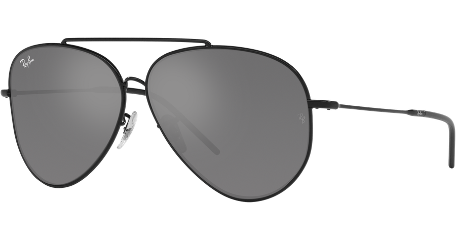 Ray-Ban Aviator Reverse RBR0101S 002/GS Schwarz/Grau 62 Sonnenbrille