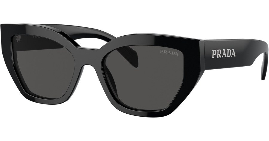 Prada PR A09S 1AB5S0 Sonnenbrille Schwarz Cateye Damen