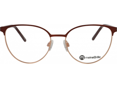 meineBrille Brille Damen meineBrille 04-30010-02 Rot matt/Kupfergold glänzend Ansicht 2