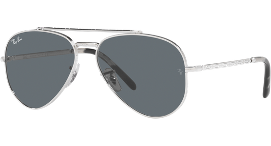 Ray-Ban New Aviator RB3625 003/R5 Silber/Blau 58 Sonnenbrille - Ansicht 2