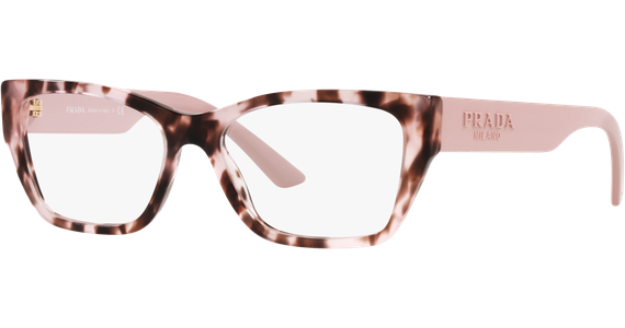 Prada PR 11YV ROJ1O1 Cateye Brille Havana - Ansicht 2