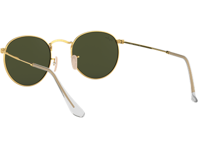 Ray-Ban RB3447 Round Metal Glänzend Gold / Grün 001 53 - Ansicht 5