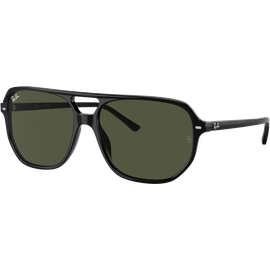 Ray-Ban Bill One RB2205 901/31 - Sonnenbrille Unisex - Fassung: Schwarz, Kunststoff, Irregulär - Glasfarbe: Grün
