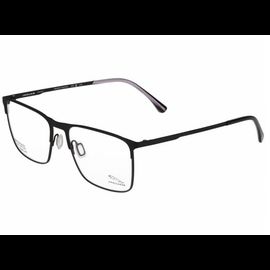 Jaguar 35601 6100 Schwarz/Grau - Halbrand Brille Herren - Fassung: Grau, Metall, Rechteck