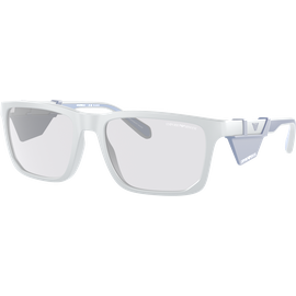 Emporio Armani EA4219 610387 57, Dunkelgrau - Sonnenbrille Herren - Fassung: Grau, Kunststoff, Rechteck - Glasfarbe: Polar Grey
