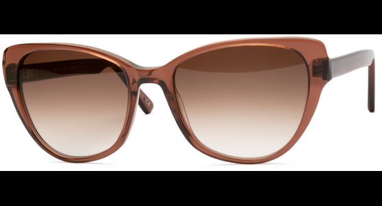 FRAIMS 13-08030-02 Alanis, Braun Transparent glänzend Cateye Sonnenbrille - Ansicht 2