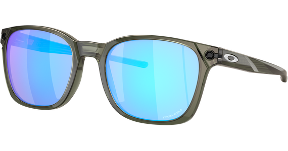Oakley Ojector OO9018 901819 - Sonnenbrille Herren - Fassung: Grün, Kunststoff, Irregulär - Glasfarbe: Blau - Ansicht 2