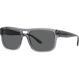 Emporio Armani EA4197 502987 - Sonnenbrille Herren - Fassung: Grau, Kunststoff, Eckig - Glasfarbe: Grau