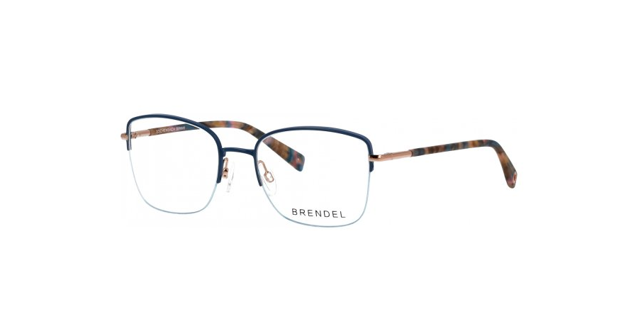 Brendel 902418 52 70 Brille Damen Halbrand Blau Metall