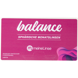 meineLinse balance sphärische Monatslinsen 6er Kontaktlinsen