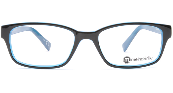 meineBrille 04-69170-02, Schwarz/Blau front - Ansicht 3