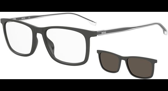 HUGO BOSS BOSS 1150/CS  FRE MATT Grau Brille mit Sonnenclip - Ansicht 2