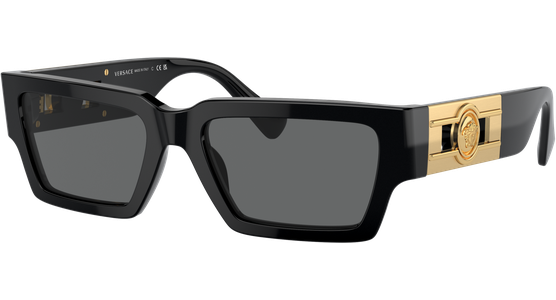 Versace VE4459 GB1/87 schwarze Sonnenbrille - Ansicht 2