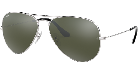 Ray-Ban Aviator Mirror RB3025 003/40 Silber / Silber verspiegelt 62 - LARGE Sonnenbrille - Ansicht 2