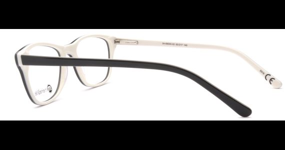 meineBrille 04-69040-02, Schwarz/Creme seite - Ansicht 5